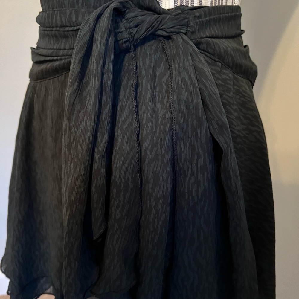 Aerie Black Wrap Around Skirt Size Small - Picture 3 of 5